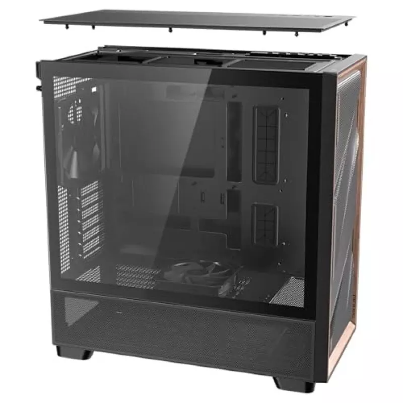 Antec 0-761345-10133-2 počítačová skriňa Midi Tower čierna drevo