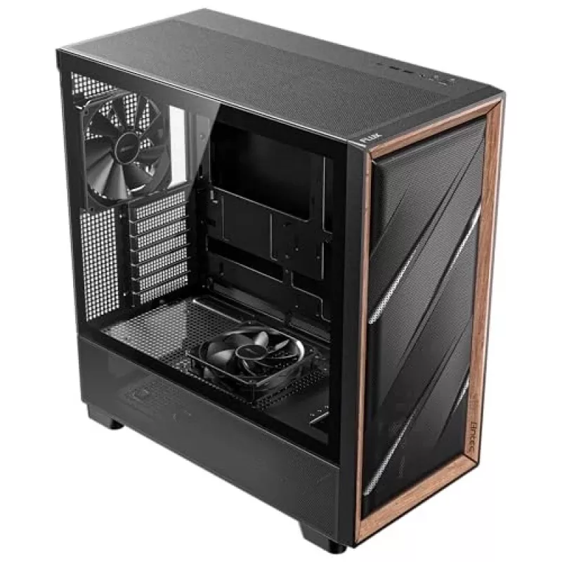 Antec 0-761345-10133-2 počítačová skriňa Midi Tower čierna drevo