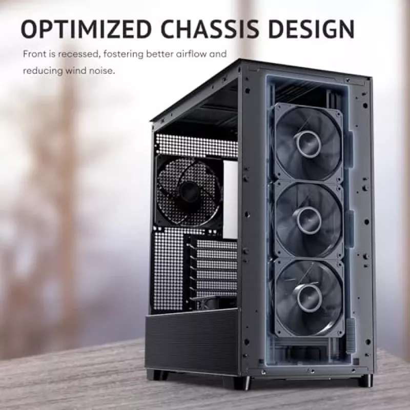 Antec 0-761345-10133-2 počítačová skriňa Midi Tower čierna drevo