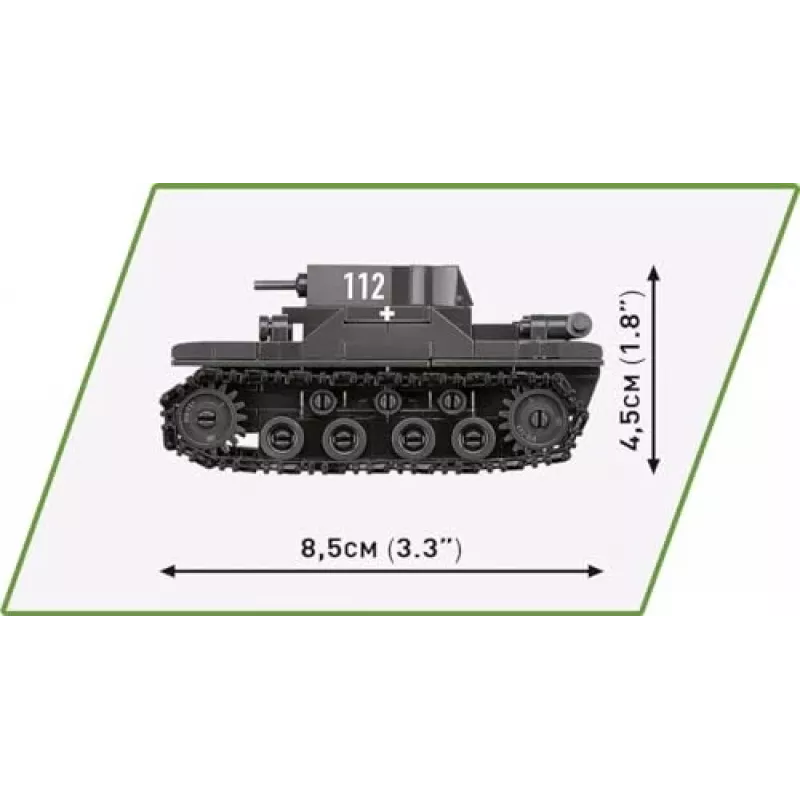 Stavebnica COBI Renault R35 Valentine IX Panzer I 595 dielov