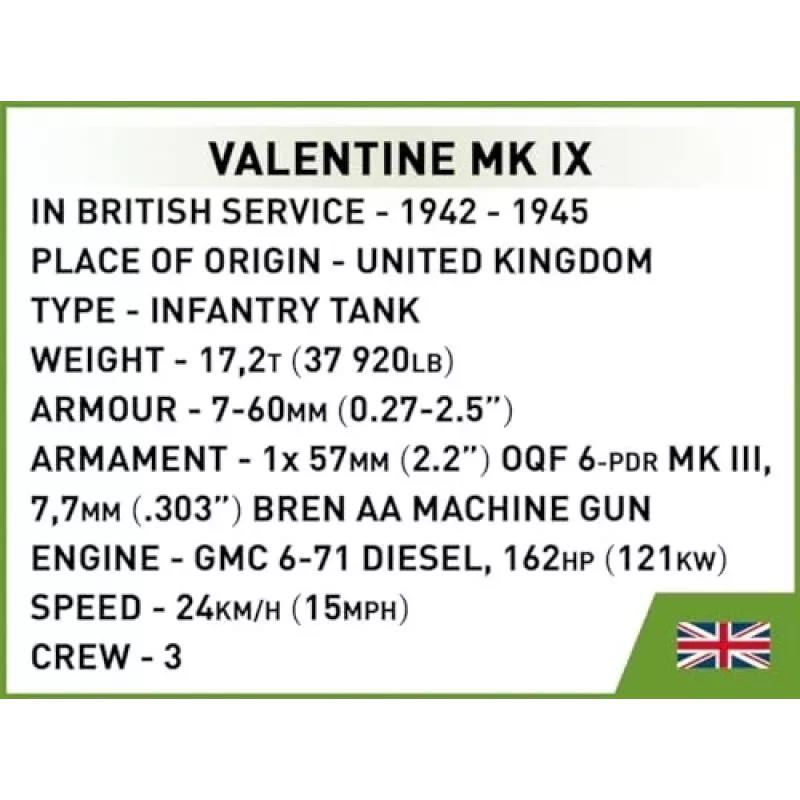 Stavebnica COBI Renault R35 Valentine IX Panzer I 595 dielov