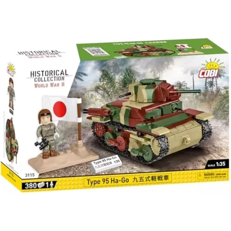Cobi Historical Collection WWII Typ 95 Ha-Go Tank, Multi