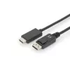 Adaptérový kábel DisplayPort 1.2 so zámkom 4K 60Hz UHD Type DP/HDMI A M/M čierny 2 m