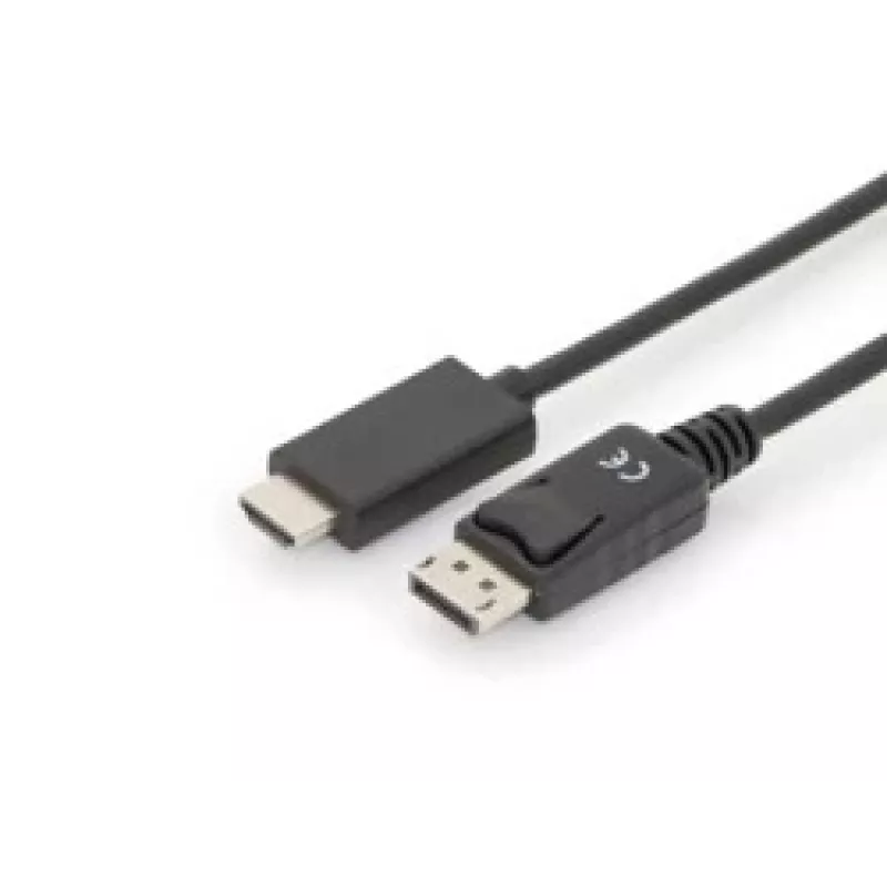 Adaptérový kábel DisplayPort 1.2 so zámkom 4K 60Hz UHD Type DP/HDMI A M/M čierny 2 m