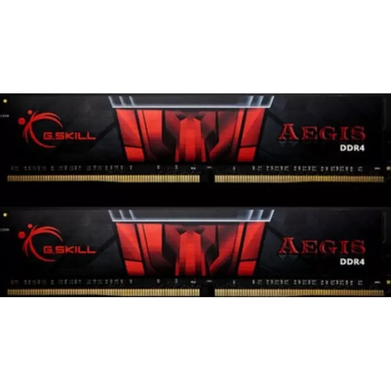 DIMM 32 GB DDR4-2666 (2x 16 GB) Dual-Kit, pamäť čierna/červená, F4-2666C19D-32GIS, Aegis DDR4, INTEL XMP