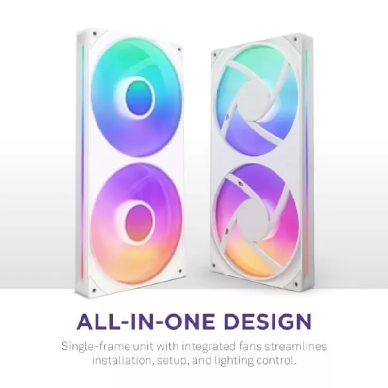Ventilátor NZXT RF-U28HF-W1 140mm 2000 ot/min 98.61 CFM biely