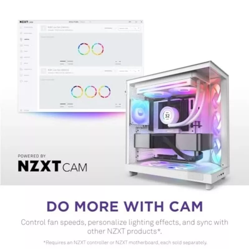 Ventilátor NZXT RF-U28HF-W1 140mm 2000 ot/min 98.61 CFM biely