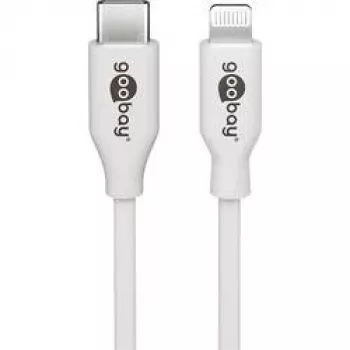 Goobay 39446 USB kábel USB 2.0 USB-C konektor samec Apple Lightning konektor samec 1 m
