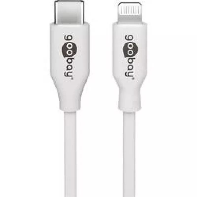 Goobay 39446 USB kábel USB 2.0 USB-C konektor samec Apple Lightning konektor samec 1 m