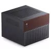 Jonsbo N4 Microtower skriňa čierna robustná oceľ kompaktná PC skriňa