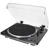 AT-LP70XBTBS, gramofón čierny/strieborný, integrovaný fono predzosilňovač, Bluetooth, plne automatický, remeňový pohon