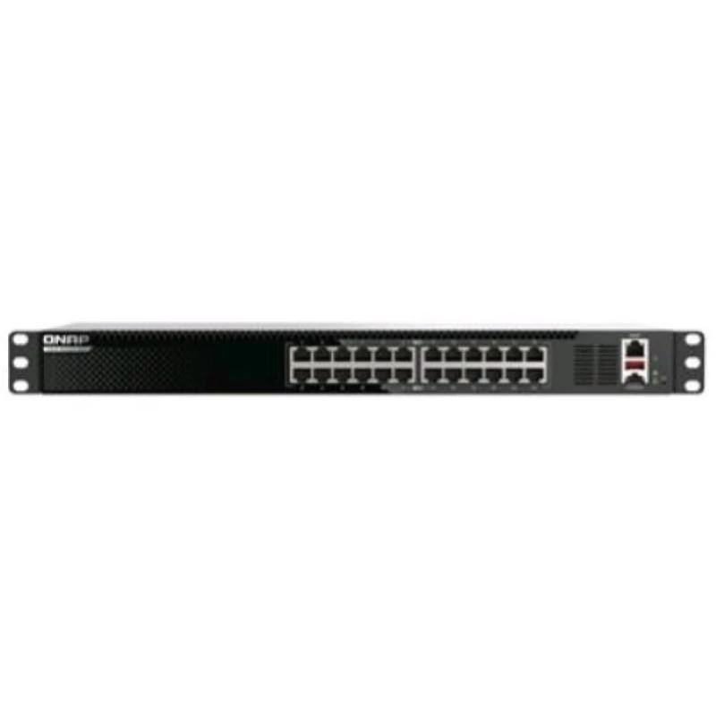 QNAP QSW-M3224-24T sieťový switch Managed L3 10G Ethernet (100/1000/10000) 1U čierna, strieborná