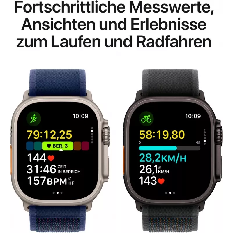 APPLE Watch Ultra 2 GPS + Cellular 49 mm puzdro z čierneho titánu s čiernym Trail Loop – M/L