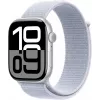 APPLE Watch Series 10 GPS 46 mm strieborné hliníkové puzdro s Blue Cloud Sport Loop