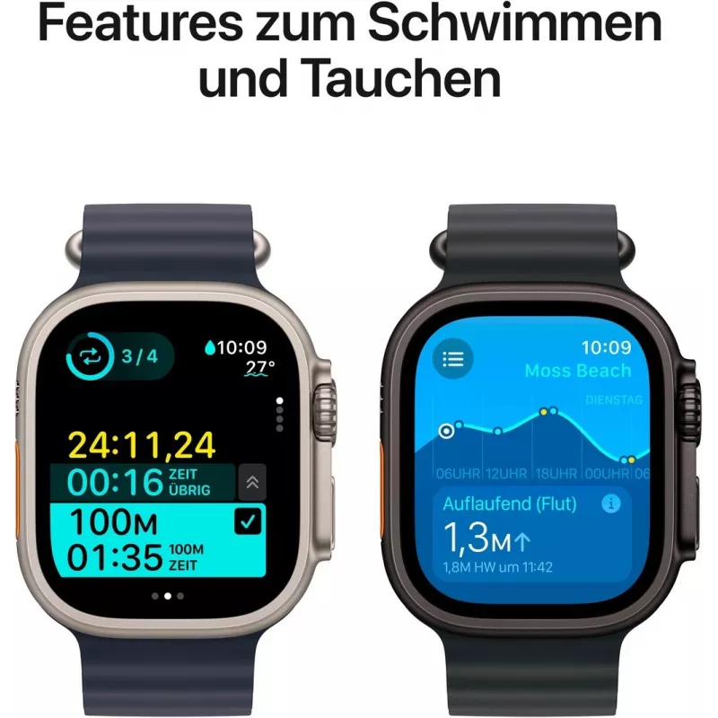 Apple Watch Ultra 2 GPS + Cellular 49mm prírodné titánové puzdro s Tan Alpine remienkom – Medium (MX4F3FD/A)