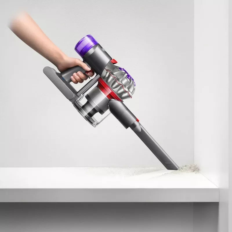 Dyson V8 Advanced 2-in-1 akumulátorový vysávač, bez vrecka, nikel, strieborná