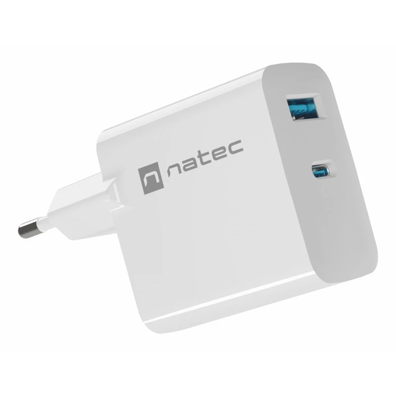 NATEC NUC-2144 Nabíjačka pre mobilné zariadenia univerzálna biela AC rýchle nabíjanie interiérová