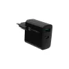 Káblová nabíjačka pre mobilné zariadenia NATEC NUC-2143, 45 W, USB-C PD 3.0 + USB-A QC 3.0, 110–240 V, čierna