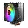 CPU vzduchový chladič SAVIO SAVGCOVORTEXX2ARGB s 4 heatpipes, 120-mm-ARGB ventilátor, čierny