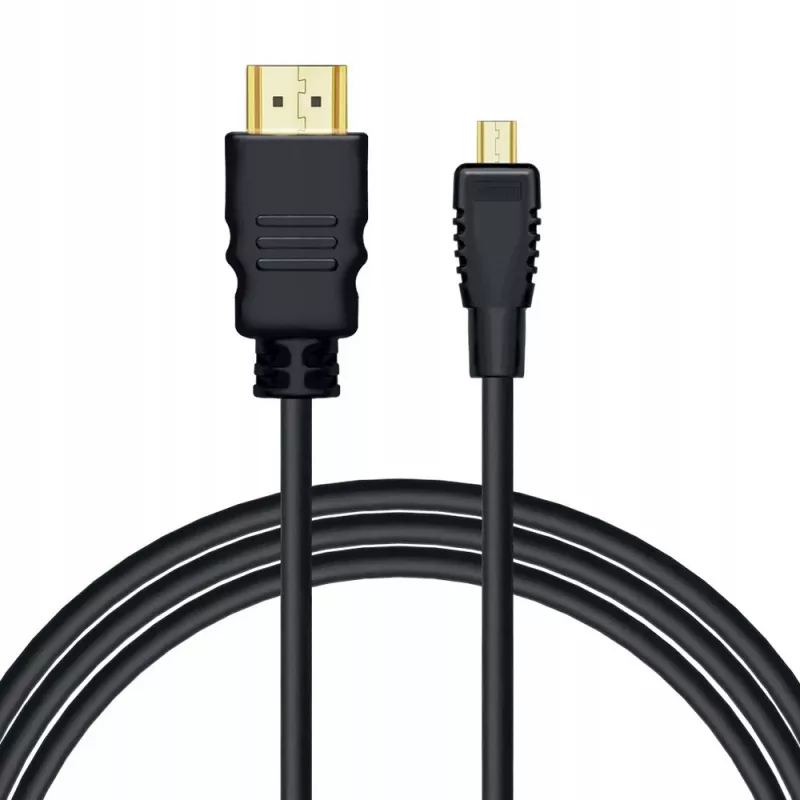 Savio CL-40/M HDMI (M) - micro HDMI (M) kábel s Ethernet, 2m, čierna