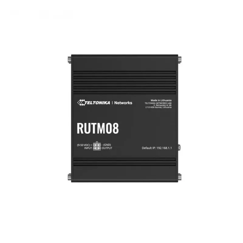 Teltonika RUTM08 káblový router Gigabit Ethernet čierny