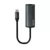 SAVIO adaptér USB-C 3.1 Gen.1 (M) na RJ-45 Gigabit Ethernet (F), 1000 Mbps, AK-56, sivý