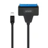 SAVIO SATA na USB-C kábel AK-69, SATA samica na USB-C samec, USB 3.2 Gen 1 (5 Gbit/s), 0,25 m, čierny