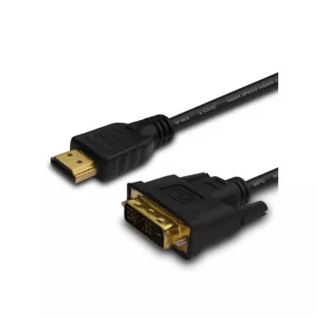 Savio CL-139 kábel a adaptér video 1,8 m DVI-A HDMI Type-A (Standard) čierny