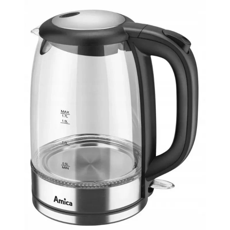 Rýchlovarná kanvica Amica 1.7L 2200W strieborná
