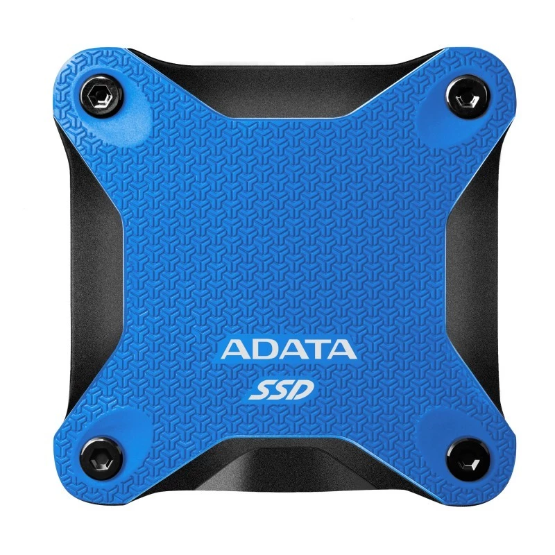Externý SSD ADATA SD620 512 GB, USB 3.2 Gen 2 Micro-USB B, modrý, silikónové puzdro, nárazuvzdorný