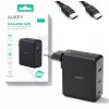 Nástenná nabíjačka Aukey PA-B7O, 3×USB, GaN technológia