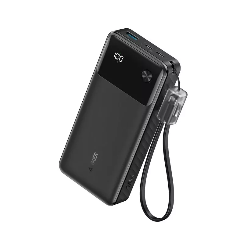 Powerbanka s USB-C káblom 20000 mAh 30W čierna