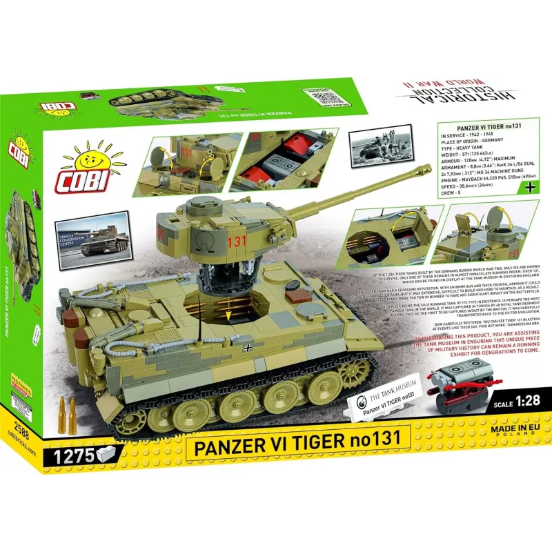 Stavebnica COBI Panzer VI Tiger no131 1275 dielov