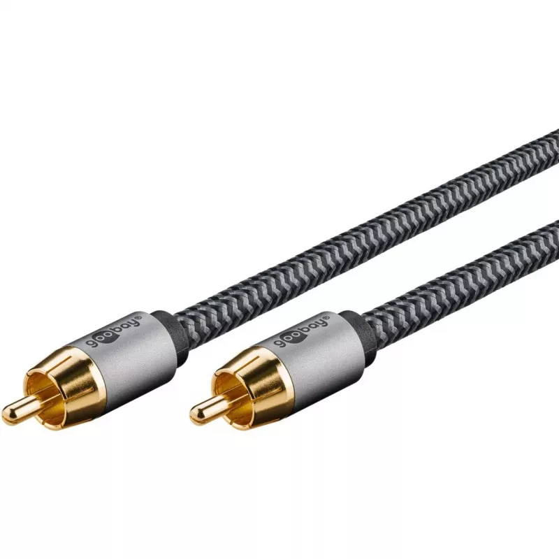 Goobay 65296. Konektor 1: RCA, konektor 1 pohlavie: samec, konektor 2: RCA, konektor 2 pohlavie: samec, materiál kábla: meď,