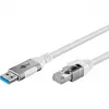 Goobay 74159 – sieťový adaptérový kábel USB 3.0 Type-A Gigabit Ethernet 2 m – sieťová karta – 1 000 Mbit/s (74159)