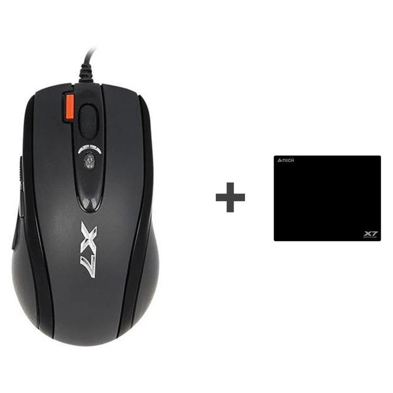 Herná myš A4Tech X-7120 USB Type-A obojručná 2000 DPI, 3 ms, káblová, čierna