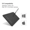 HUION H640P grafický tablet 5080 lpi 160 x 99 mm USB čierny