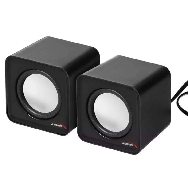 2-pásmový PC reproduktor Audiocore AC870 B — 3 W RMS, káblové USB napájanie, 3,5 mm vstup, 2.0 kanály