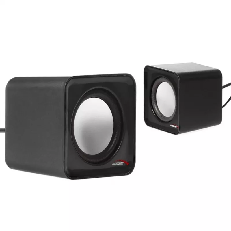 2-pásmový PC reproduktor Audiocore AC870 B — 3 W RMS, káblové USB napájanie, 3,5 mm vstup, 2.0 kanály