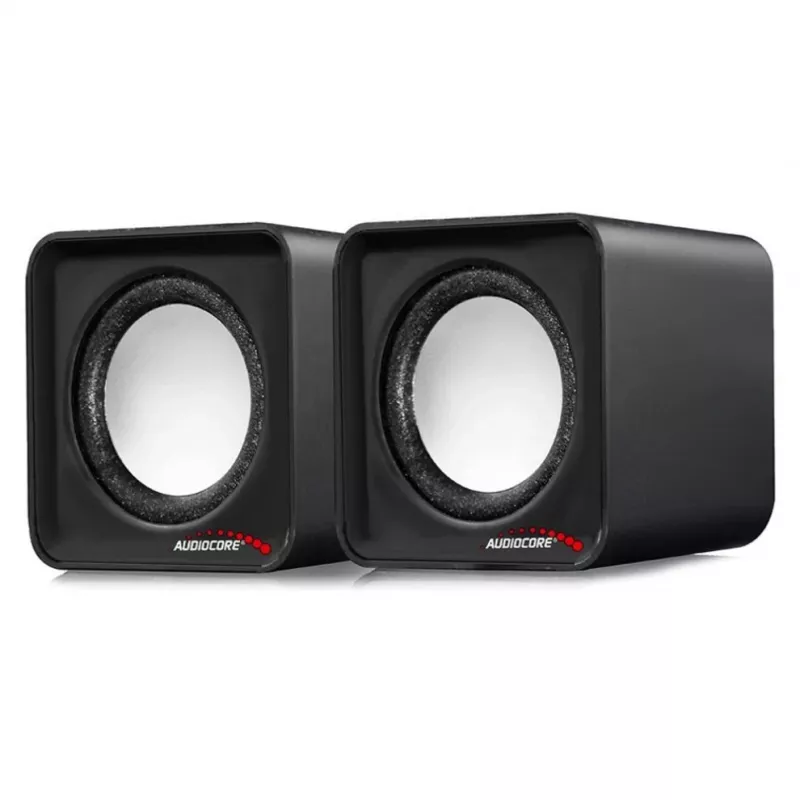 2-pásmový PC reproduktor Audiocore AC870 B — 3 W RMS, káblové USB napájanie, 3,5 mm vstup, 2.0 kanály