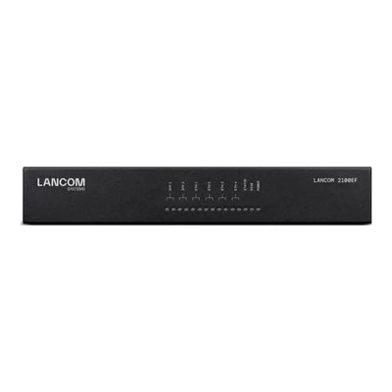 LANCOM 2100EF – SD-WAN brána – s optickým vláknom a Ethernet – 1GbE, 2.5GbE – 1U – cloudovo spravovaná – stolová/racková montáž (61109)