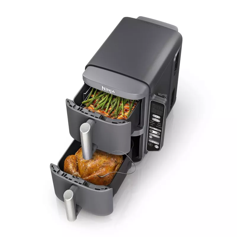 Ninja Double Stack XL teplovzdušná fritéza 2 priehradky s teplotnou sondou SmartCook 9,5 L SL451EU