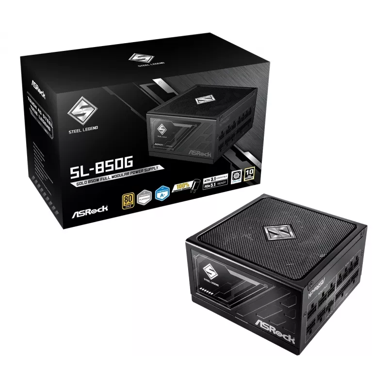 ASRock SL-850G Steel Legend napájací zdroj 850 W 20+4 Pin ATX ATX