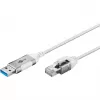 Goobay Ethernet kábel USB-A 3.0 na RJ45 tenký 5 m – prepája router, modem alebo (74381)