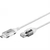 Goobay Ethernet kábel USB-C 3.1 na RJ45 tenký 3 m – prepája router, modem alebo (74388)