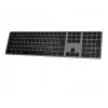 Bezdrôtová klávesnica Matias FK418BTLB-UK — hliník, podsvietená, Space Gray
