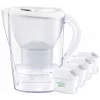 Brita Marella XL kanvica + 4 Maxtra náplne (biela)