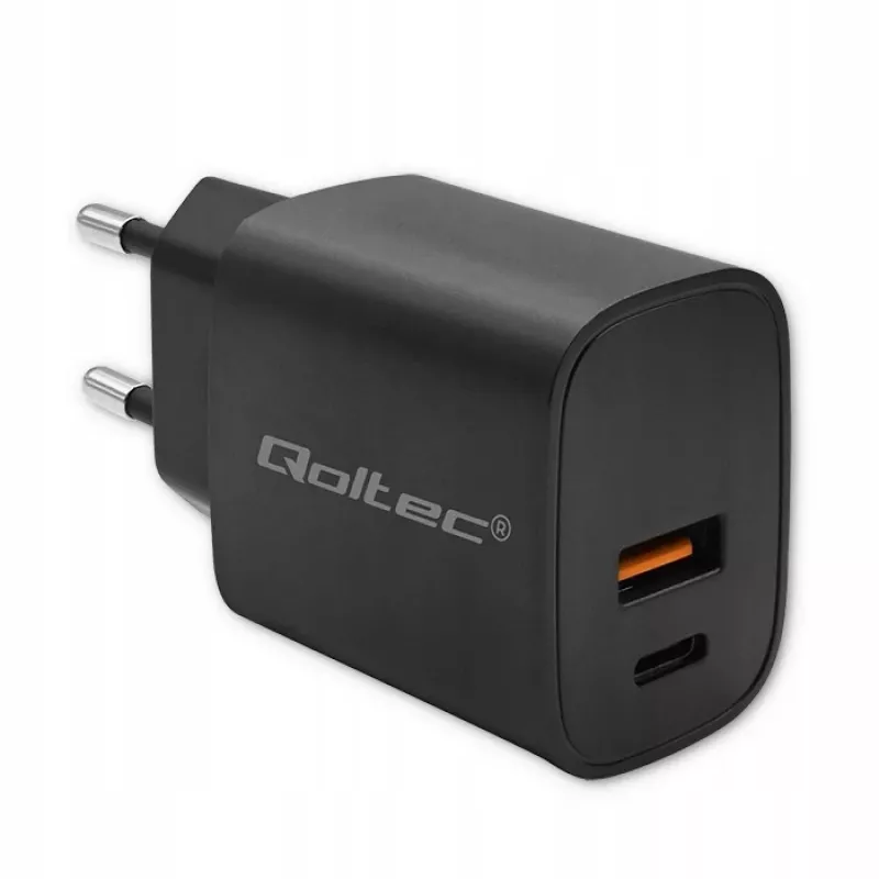 Napájací zdroj QOLTEC 52377 GaN 30W výstup 5–20V pre prenosné zariadenia