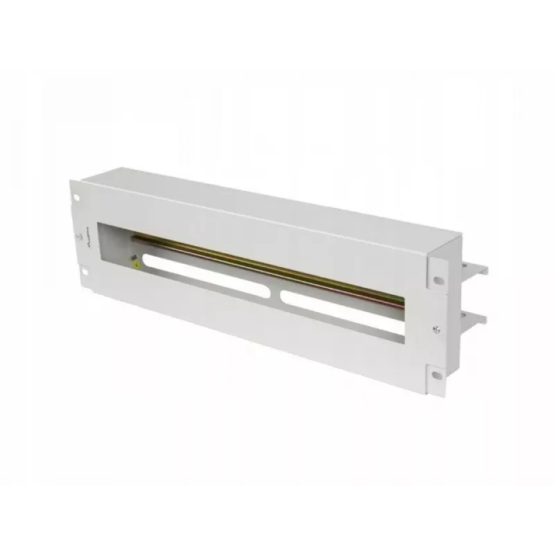 Lanberg AK-VDP103-S 19-palcový 3U panel na rozvod napätia s lištou DIN TS-35, sivý