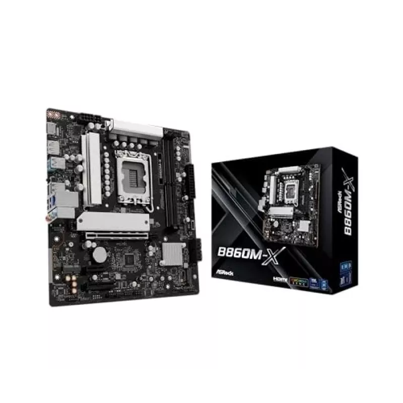 ASRock B860M-X základná doska, Intel B860, LGA 1851, micro ATX, DDR5